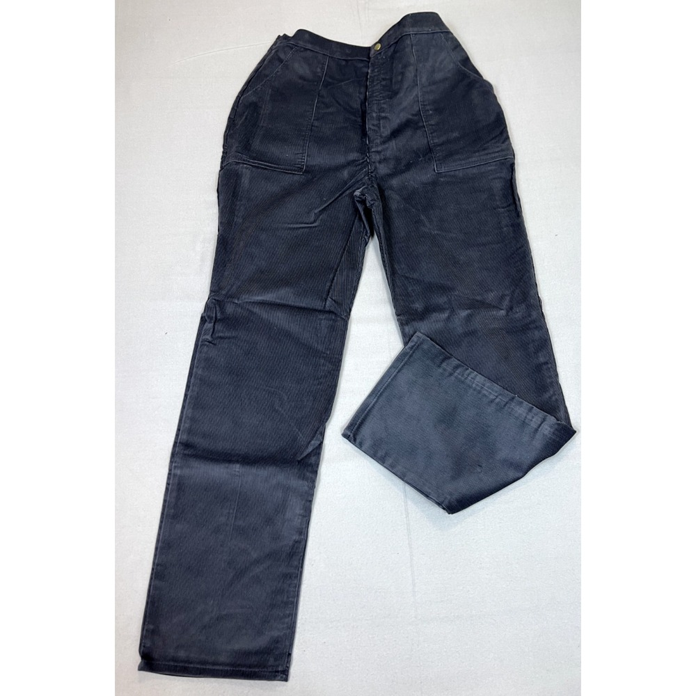 Vintage Sears Women's Pants 18 Tall Corduroy stretch fit High Rise‎ Charcoal NEW